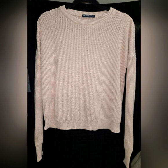 Brandy Melville Cream Crew Neck Sweater - Picture 1 of 6